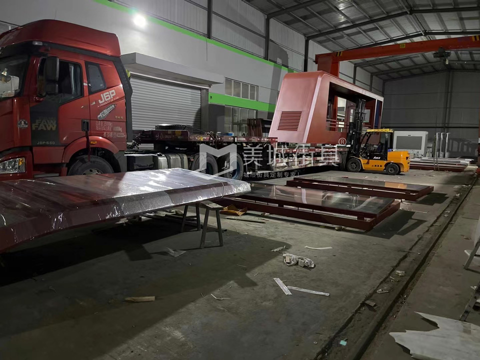 2022.10.6美城街具供應忻州第二車、第三車候車亭發貨記錄